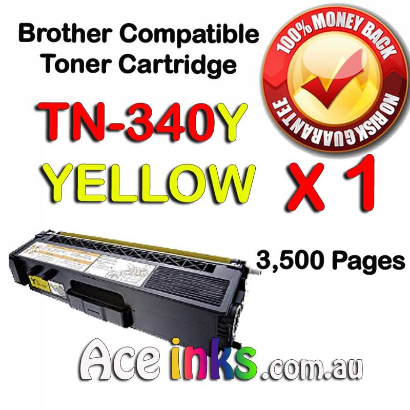 Compatible Brother TN-340Y YELLOW Toner